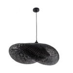 GLOBOSTAR® MEXICO 02202 Boho Κρεμαστό Φωτιστικό Οροφής με Ντουί 1 x E27 AC 220-240V IP20 - Μαύρο - Μ85 x Π50 x Υ30cm - Image 4