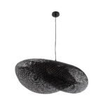 GLOBOSTAR® MEXICO 02203 Boho Κρεμαστό Φωτιστικό Οροφής με Ντουί 1 x E27 AC 220-240V IP20 - Μαύρο - Μ100 x Π62 x Υ33cm - Image 4