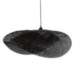 GLOBOSTAR® MEXICO 02203 Boho Κρεμαστό Φωτιστικό Οροφής με Ντουί 1 x E27 AC 220-240V IP20 - Μαύρο - Μ100 x Π62 x Υ33cm - Image 5