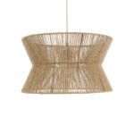 GLOBOSTAR® BISBEE 02204 Boho Κρεμαστό Φωτιστικό Οροφής με Ντουί 1 x E27 AC 220-240V IP20 - Μπεζ - Μ50 x Π50 x Υ28cm - Image 5