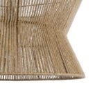 GLOBOSTAR® BISBEE 02204 Boho Κρεμαστό Φωτιστικό Οροφής με Ντουί 1 x E27 AC 220-240V IP20 - Μπεζ - Μ50 x Π50 x Υ28cm - Image 8