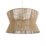 GLOBOSTAR® BISBEE 02205 Boho Κρεμαστό Φωτιστικό Οροφής με Ντουί 1 x E27 AC 220-240V IP20 - Μπεζ - Μ80 x Π80 x Υ48cm - Image 2