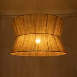 GLOBOSTAR® BISBEE 02205 Boho Κρεμαστό Φωτιστικό Οροφής με Ντουί 1 x E27 AC 220-240V IP20 - Μπεζ - Μ80 x Π80 x Υ48cm - Image 3