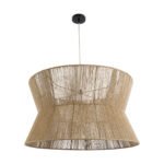 GLOBOSTAR® BISBEE 02205 Boho Κρεμαστό Φωτιστικό Οροφής με Ντουί 1 x E27 AC 220-240V IP20 - Μπεζ - Μ80 x Π80 x Υ48cm - Image 4