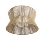 GLOBOSTAR® BISBEE 02205 Boho Κρεμαστό Φωτιστικό Οροφής με Ντουί 1 x E27 AC 220-240V IP20 - Μπεζ - Μ80 x Π80 x Υ48cm - Image 6