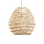 GLOBOSTAR® OREGON 02206 Boho Κρεμαστό Φωτιστικό Οροφής με Ντουί 1 x E27 AC 220-240V IP20 - Μπεζ - Μ60 x Π60 x Υ56cm - Image 2