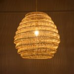 GLOBOSTAR® OREGON 02206 Boho Κρεμαστό Φωτιστικό Οροφής με Ντουί 1 x E27 AC 220-240V IP20 - Μπεζ - Μ60 x Π60 x Υ56cm - Image 3