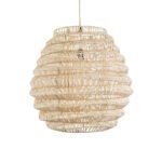 GLOBOSTAR® OREGON 02206 Boho Κρεμαστό Φωτιστικό Οροφής με Ντουί 1 x E27 AC 220-240V IP20 - Μπεζ - Μ60 x Π60 x Υ56cm - Image 5