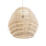 GLOBOSTAR® OREGON 02206 Boho Κρεμαστό Φωτιστικό Οροφής με Ντουί 1 x E27 AC 220-240V IP20 - Μπεζ - Μ60 x Π60 x Υ56cm - Image 6