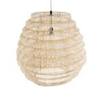 GLOBOSTAR® OREGON 02206 Boho Κρεμαστό Φωτιστικό Οροφής με Ντουί 1 x E27 AC 220-240V IP20 - Μπεζ - Μ60 x Π60 x Υ56cm - Image 7