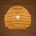 GLOBOSTAR® OREGON 02207 Boho Κρεμαστό Φωτιστικό Οροφής με Ντουί 1 x E27 AC 220-240V IP20 - Μπεζ - Μ80 x Π80 x Υ65cm - Image 3