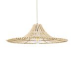 GLOBOSTAR® PALERMO 02208 Boho Κρεμαστό Φωτιστικό Οροφής με Ντουί 1 x E27 AC 220-240V IP20 - Μπεζ - Μ60 x Π60 x Υ20cm - Image 2