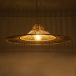 GLOBOSTAR® PALERMO 02209 Boho Κρεμαστό Φωτιστικό Οροφής με Ντουί 1 x E27 AC 220-240V IP20 - Μπεζ - Μ100 x Π100 x Υ30cm - Image 3