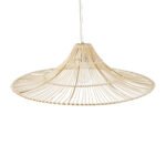 GLOBOSTAR® PALERMO 02209 Boho Κρεμαστό Φωτιστικό Οροφής με Ντουί 1 x E27 AC 220-240V IP20 - Μπεζ - Μ100 x Π100 x Υ30cm - Image 7