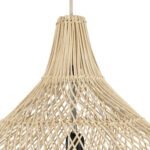 GLOBOSTAR® ADEJE 02210 Boho Κρεμαστό Φωτιστικό Οροφής με Ντουί 1 x E27 AC 220-240V IP20 - Μπεζ - Μ60 x Π60 x Υ60cm - Image 9