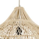 GLOBOSTAR® ADEJE 02211 Boho Κρεμαστό Φωτιστικό Οροφής με Ντουί 1 x E27 AC 220-240V IP20 - Μπεζ - Μ80 x Π80 x Υ55cm - Image 9