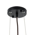 GLOBOSTAR® CORSICA 02216 Boho Κρεμαστό Φωτιστικό Οροφής με Ντουί 1 x E27 AC 220-240V IP20 - Μαύρο & Μπεζ - Μ70 x Π70 x Υ35cm - Image 10