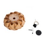 GLOBOSTAR® SARDIGNA 02217 Boho Κρεμαστό Φωτιστικό Οροφής με Ντουί 1 x E27 AC 220-240V IP20 - Καφέ - Μ40 x Π40 x Υ20cm - Image 10