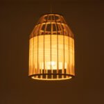 GLOBOSTAR® GALIA 02219 Boho Κρεμαστό Φωτιστικό Οροφής με Ντουί 1 x E27 AC 220-240V IP20 - Μπεζ & Καφέ - Μ30 x Π30 x Υ40cm - Image 3