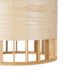 GLOBOSTAR® GALIA 02219 Boho Κρεμαστό Φωτιστικό Οροφής με Ντουί 1 x E27 AC 220-240V IP20 - Μπεζ & Καφέ - Μ30 x Π30 x Υ40cm - Image 8