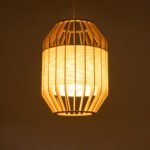 GLOBOSTAR® GALIA 02220 Boho Κρεμαστό Φωτιστικό Οροφής με Ντουί 1 x E27 AC 220-240V IP20 - Μπεζ & Καφέ - Μ30 x Π30 x Υ40cm - Image 3