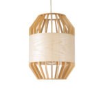 GLOBOSTAR® GALIA 02220 Boho Κρεμαστό Φωτιστικό Οροφής με Ντουί 1 x E27 AC 220-240V IP20 - Μπεζ & Καφέ - Μ30 x Π30 x Υ40cm - Image 5