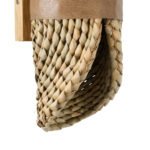 GLOBOSTAR® GUAVA 02222 Boho Φωτιστικό Τοίχου - Απλίκα με Ντουί 2 x G9 AC 220-240V IP20 - Μπεζ & Καφέ - Μ11 x Π13 x Υ30cm - Image 7