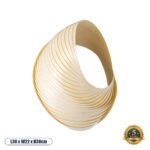 GLOBOSTAR® SALREL 02224 Boho Φωτιστικό Τοίχου - Απλίκα με Ντουί 1 x E27 AC 220-240V IP20 - Μπεζ - Μ30 x Π22 x Υ38cm