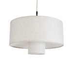 GLOBOSTAR® MARIGOLD 02226 Boho Κρεμαστό Φωτιστικό Οροφής με Ντουί 1 x E27 AC 220-240V IP20 - Λευκό - Μ48 x Π48 x Υ27cm - Image 2