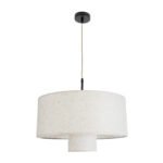 GLOBOSTAR® MARIGOLD 02226 Boho Κρεμαστό Φωτιστικό Οροφής με Ντουί 1 x E27 AC 220-240V IP20 - Λευκό - Μ48 x Π48 x Υ27cm - Image 4