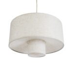 GLOBOSTAR® MARIGOLD 02226 Boho Κρεμαστό Φωτιστικό Οροφής με Ντουί 1 x E27 AC 220-240V IP20 - Λευκό - Μ48 x Π48 x Υ27cm - Image 6