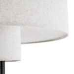 GLOBOSTAR® MARIGOLD 02228 Μοντέρνο Επιδαπέδιο Φωτιστικό με Ντουί 3 x E27 AC 220-240V IP20 - Μαύρο & Λευκό - Μ46 x Π46 x Υ160cm - Image 7