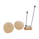 GLOBOSTAR® AZUL 02232 Boho Επιδαπέδιο Φωτιστικό με Ντουί 2 x E27 AC 220-240V IP20 - Μπεζ & Μαύρο - Μ90 x Π17 x Υ170cm - Image 10