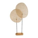 GLOBOSTAR® AZUL 02232 Boho Επιδαπέδιο Φωτιστικό με Ντουί 2 x E27 AC 220-240V IP20 - Μπεζ & Μαύρο - Μ90 x Π17 x Υ170cm - Image 5