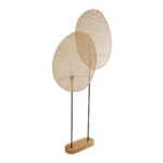 GLOBOSTAR® AZUL 02232 Boho Επιδαπέδιο Φωτιστικό με Ντουί 2 x E27 AC 220-240V IP20 - Μπεζ & Μαύρο - Μ90 x Π17 x Υ170cm - Image 6