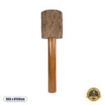 GLOBOSTAR® NIIHAU 02237 Μοντέρνο Επιδαπέδιο Φωτιστικό με Ντουί 1 x E27 AC 220-240V IP20 - Καφέ - Μ43 x Π43 x Υ160cm