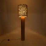 GLOBOSTAR® NIIHAU 02237 Μοντέρνο Επιδαπέδιο Φωτιστικό με Ντουί 1 x E27 AC 220-240V IP20 - Καφέ - Μ43 x Π43 x Υ160cm - Image 3