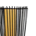 GLOBOSTAR® PALMA 02274 Boho Επιδαπέδιο Φωτιστικό με Ντουί 2 x E27 AC 220-240V IP20 - Μαύρο & Μπεζ - Μ25 x Π25 x Υ140cm - Image 5