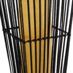 GLOBOSTAR® PALMA 02274 Boho Επιδαπέδιο Φωτιστικό με Ντουί 2 x E27 AC 220-240V IP20 - Μαύρο & Μπεζ - Μ25 x Π25 x Υ140cm - Image 6