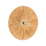 GLOBOSTAR® COLOMBO 02277 Boho Φωτιστικό Τοίχου - Απλίκα με Ντουί 1 x E27 AC 220-240V IP20 - Μπεζ - Μ40 x Π40 x Υ9cm