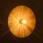 GLOBOSTAR® COLOMBO 02277 Boho Φωτιστικό Τοίχου - Απλίκα με Ντουί 1 x E27 AC 220-240V IP20 - Μπεζ - Μ40 x Π40 x Υ9cm - Image 3