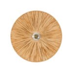 GLOBOSTAR® COLOMBO 02277 Boho Φωτιστικό Τοίχου - Απλίκα με Ντουί 1 x E27 AC 220-240V IP20 - Μπεζ - Μ40 x Π40 x Υ9cm - Image 5