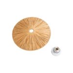 GLOBOSTAR® COLOMBO 02277 Boho Φωτιστικό Τοίχου - Απλίκα με Ντουί 1 x E27 AC 220-240V IP20 - Μπεζ - Μ40 x Π40 x Υ9cm - Image 7