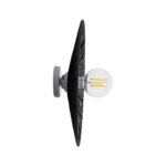 GLOBOSTAR® COLOMBO 02280 Boho Φωτιστικό Τοίχου - Απλίκα με Ντουί 1 x E27 AC 220-240V IP20 - Μαύρο - Μ40 x Π40 x Υ9cm - Image 4