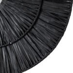 GLOBOSTAR® COLOMBO 02280 Boho Φωτιστικό Τοίχου - Απλίκα με Ντουί 1 x E27 AC 220-240V IP20 - Μαύρο - Μ40 x Π40 x Υ9cm - Image 6