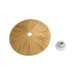 GLOBOSTAR® COLOMBO 02283 Boho Φωτιστικό Τοίχου - Απλίκα με Ντουί 1 x E27 AC 220-240V IP20 - Μπεζ - Μ40 x Π40 x Υ9cm - Image 7