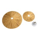 GLOBOSTAR® COLOMBO 02284 Boho Φωτιστικό Τοίχου - Απλίκα με Ντουί 1 x E27 AC 220-240V IP20 - Μπεζ - Μ40 x Π40 x Υ9cm - Image 7