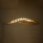 GLOBOSTAR® NANI 02285 Μοντέρνο Κρεμαστό Φωτιστικό Οροφής LED 36W 2880lm 120° AC 220-240V IP20 Φυσικό Λευκό 4500K - Lumileds SMD Chip - Μπεζ - Μ120 x Π48 x Υ18cm - 2 Χρόνια Εγγύηση - Image 3