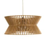 GLOBOSTAR® BIMINI 02287 Boho Κρεμαστό Φωτιστικό Οροφής με Ντουί 1 x E27 AC 220-240V IP20 - Καφέ - Μ45 x Π45 x Υ20cm - Image 5