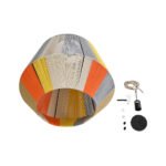 GLOBOSTAR® SALERNO 02289 Boho Κρεμαστό Φωτιστικό Οροφής με Ντουί 1 x E27 AC 220-240V IP20 - Πολύχρωμο - Μ50 x Π50 x Υ50cm - Image 10